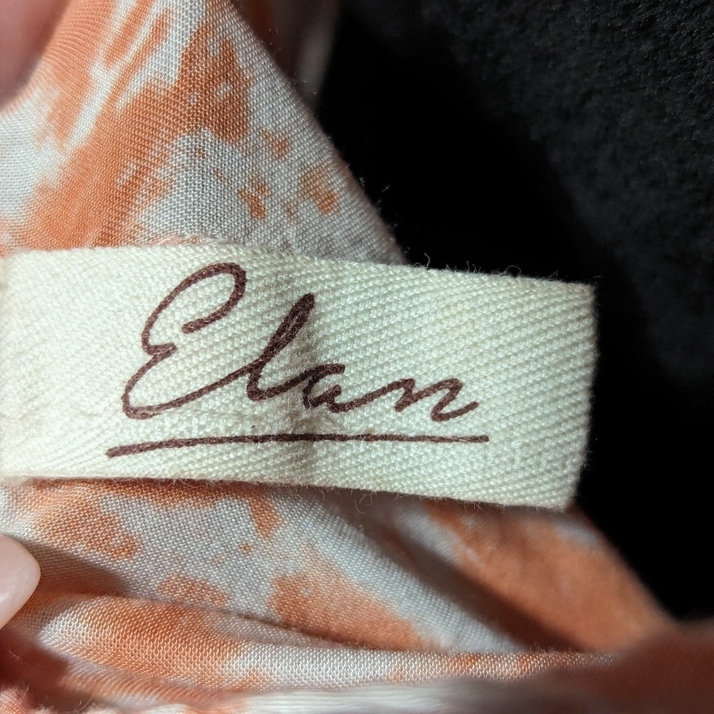 Elan Orange/White Tie Dye Criss Cross Strappy Back Maxi Dress - Picture 10 of 10